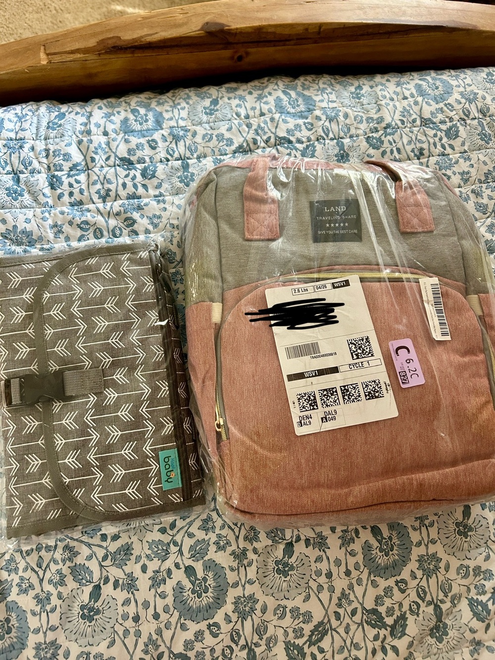 NEW diaper bag and changing pad bundle